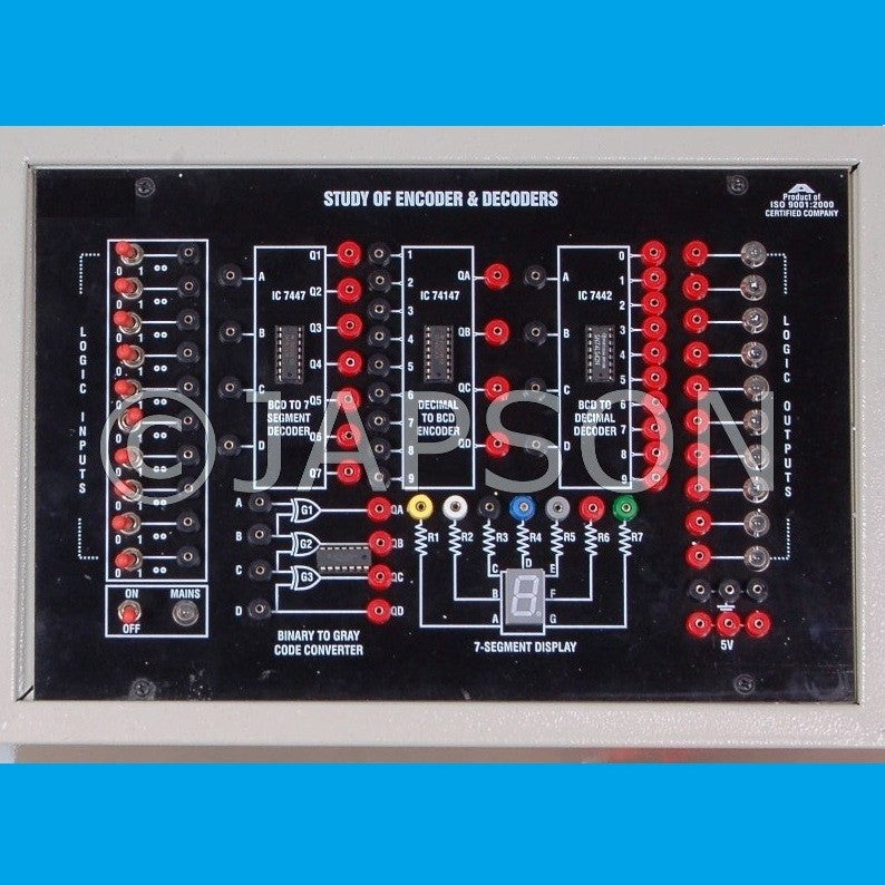 Study of Encoder & Decoder Circuits Experiment Apparatus Study of Encoder & Decoder Circuits Experiment Apparatus
